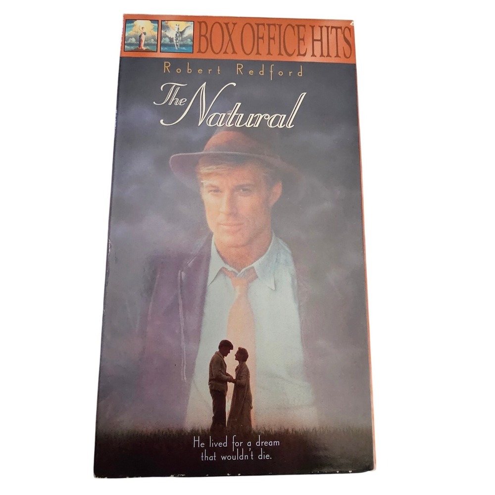 The Natural VHS Robert Redford Baseball Movie TriStar Box Office Hits